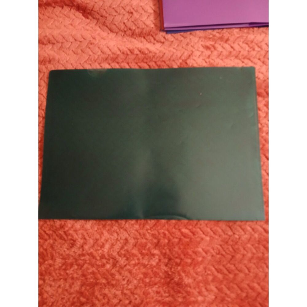 Lot of 2 Translucent Plastic 3-Hole Pocket Folders Blue & Red